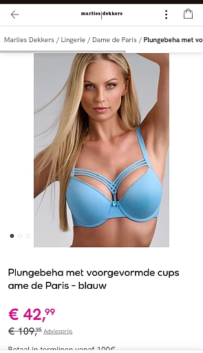 Marlies dekkers bh voor 42,99€