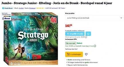 -25% op Stratego Jr. & Mens Erger Je Niet ✨ Efteling editie