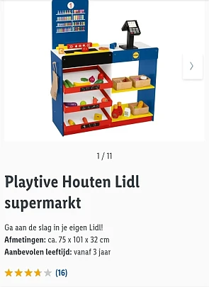 Playtive Houten Lidl supermarkt