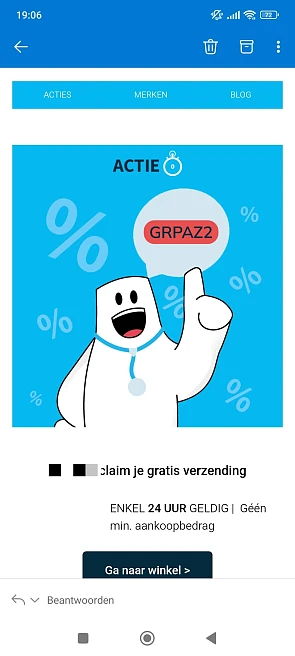 Gratis verzending pazzox