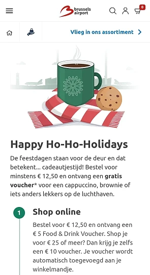 Gratis food & drink voucher Brussels Airlines
