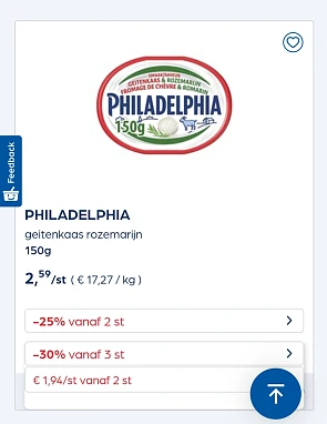 Collect&go PHILADELPHIA geitenkaas