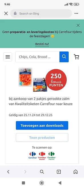 Extra bonuspunten bij Carrefour