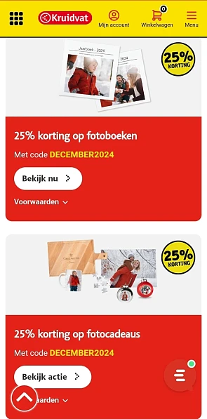 Kruidvat foto producten -25%