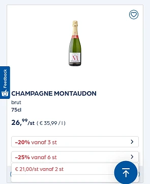 Collect&go CHAMPAGNE MONTAUDON brut 75cl -25%