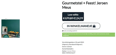 -30% Feestpakket 🎄 Gourmetstel + Feest! Jeroen Meus