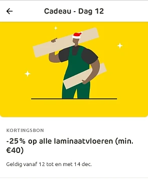 -25% op alle laminaatvloeren
