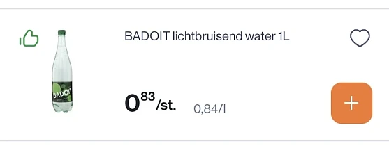 Badoit water 💦 goedkoper