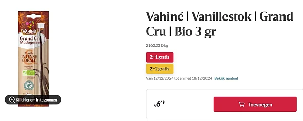 Superkoopje: Vanillestokjes aan -50% 🤑