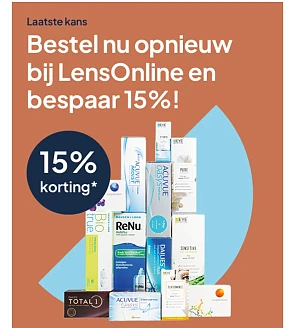 15% korting bij Lensonline