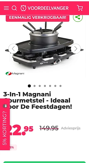 3-In-1 Magnani Gourmetstel -85%