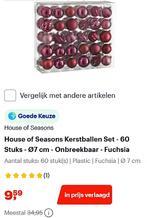 60 kerstballen