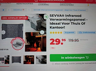 SEVVA® Infrarood Verwarmingspaneel -75%