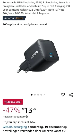Supersnelle Anker Ace oplader