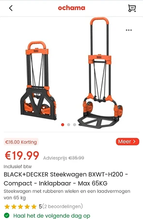 BLACK+DECKER Steekwagen