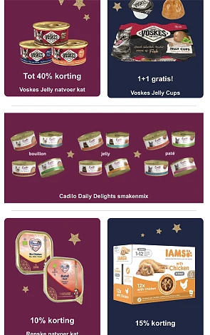 Voskes Yelli, nat kattenvoer