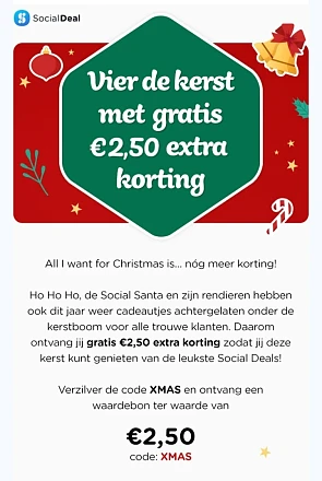 Gratis waardebon twv €2,50