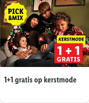 1+1 gratis op kerstmode bij Lidl