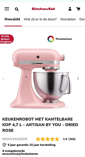 KEUKENROBOT KitchenAid