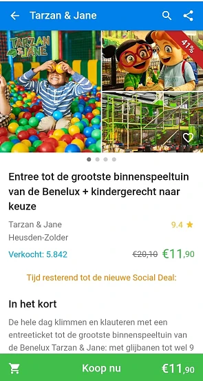 Tarzan en Jane entree + kindergerecht