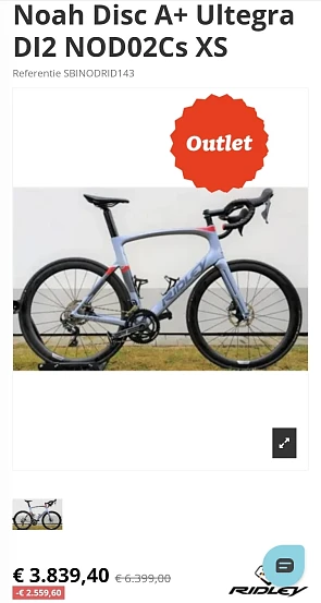 Ridley Noah Disc A+ Ultegra DI2 NOD02Cs