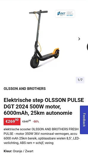 Elektrische step Olsson Fresh Pulse