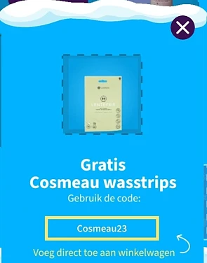 Gratis Cosmeau wasstrips