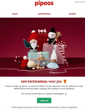 20% korting bij pipoos