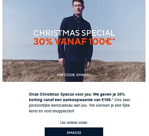 30% korting bij aankoop vanaf €100 bij Tom Tailor