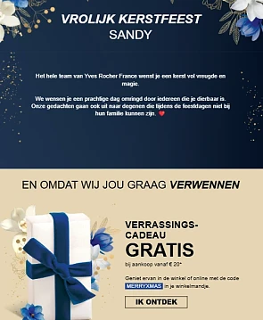 Verrassing bij aankoop vanaf €20 bij Yves Rocher