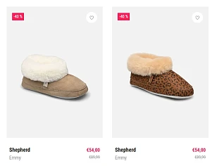 Tot -40% op Shepherd pantoffels 🦶