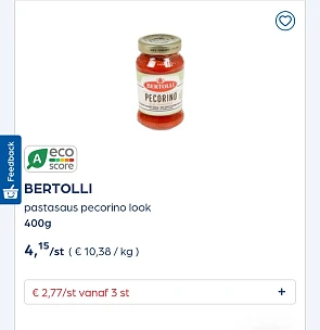 Collect&go bertolli