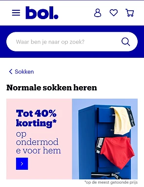 Bol 40% ondermode mannen