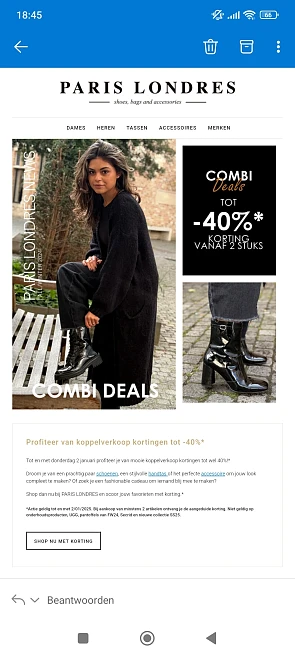 Koppelverkoop tot -40% bij Paris Londres