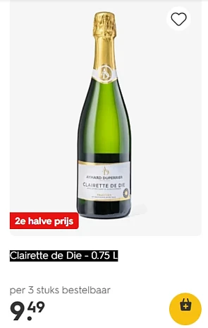 2e aan -50% 🍾 Mousserende wijn