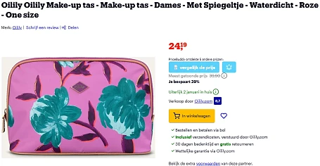 -39% op Oilily toilettas