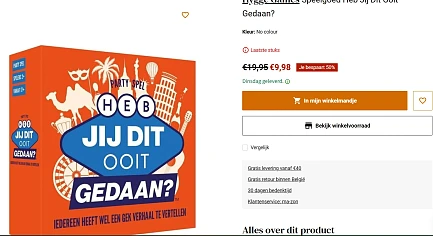 -50% spel 'Heb Jij Dit Ooit Gedaan?' ❔