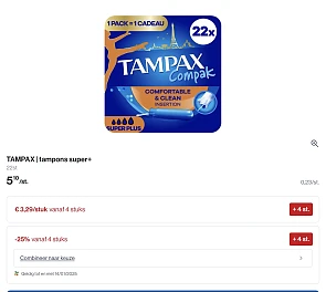Tampax in promo