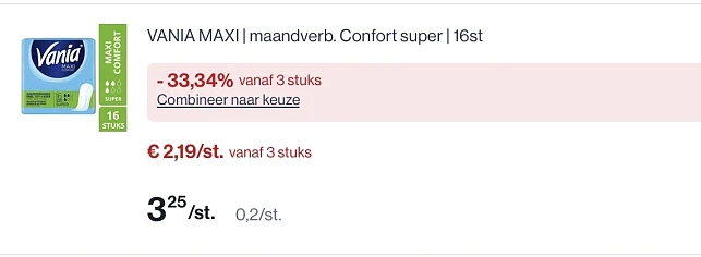 Vania maandverband in promo