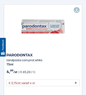 Collect&go paronontax