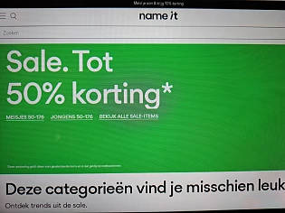 Sale tot -50% op nameit.com