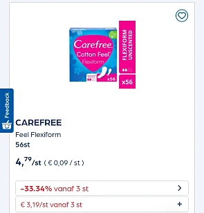 Collect&go CAREFREE Feel Flexiform 56st