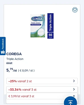 Collect&go COREGA Triple Action 66st
