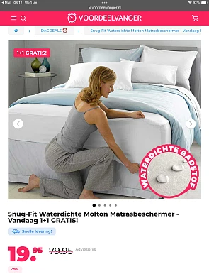 Waterdichte matrasbeschermer
