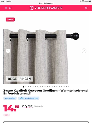Zware Kwaliteit Geweven Gordijnen