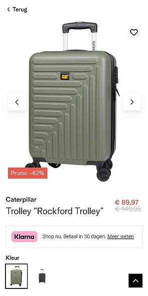 Caterpillar reiskoffer