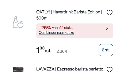 Oatly haverdrink barista
