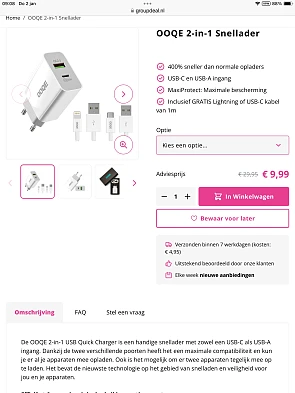 OOQE 2-in-1 Snellader