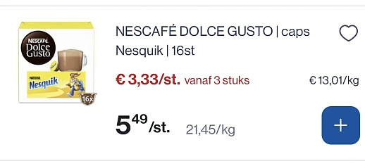 Dolce gusto Nesquick