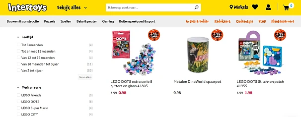 Intertoys opruimingsactie tot 75% 👍